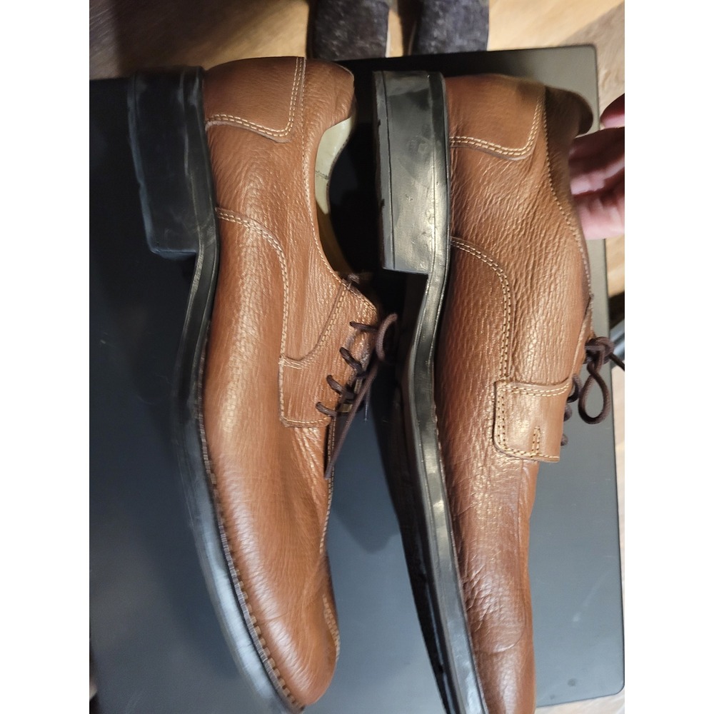 Belvedere Baybridge‎ Mens Brown Leather Lace Up Oxford Dress Shoes Size 13D - Picture 9 of 11